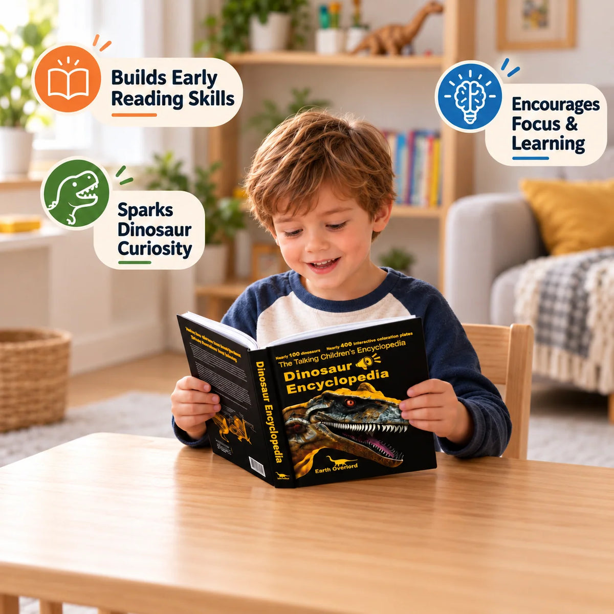 Dinosaur Encyclopedia Book Interactive Audio 400 Learning Points