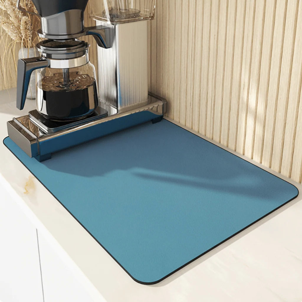 Dish Drying Mat Diatomite Highly Absorbent Quick-Drying Machine Washable