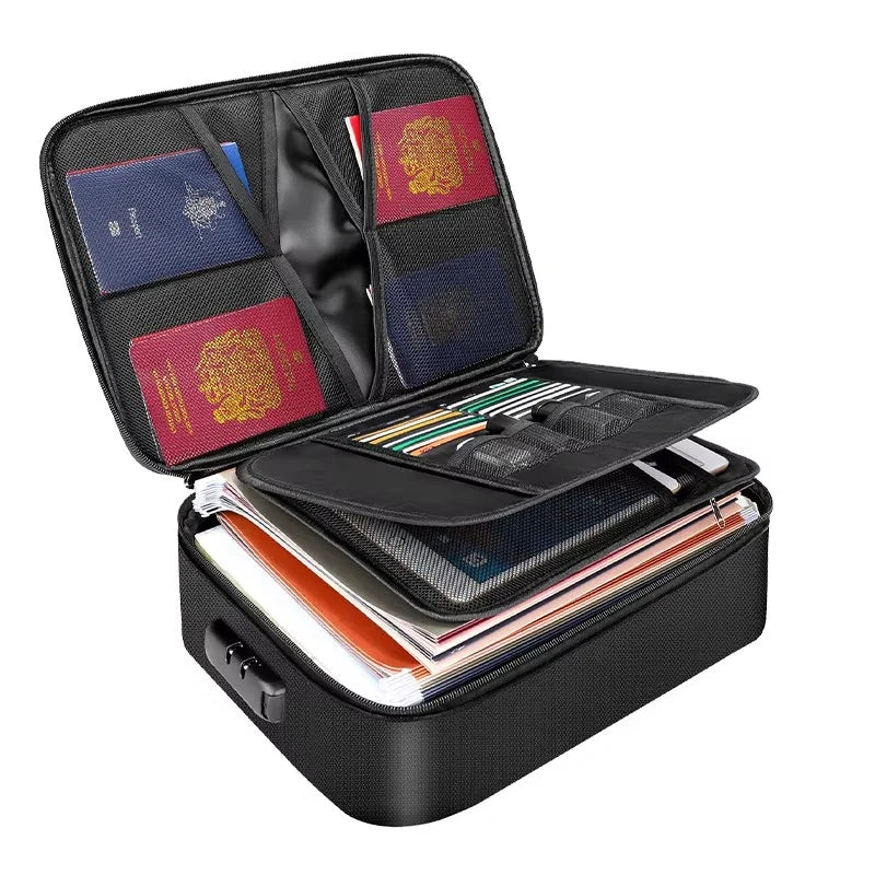 Document Organizer Bag Fire-Resistant Waterproof