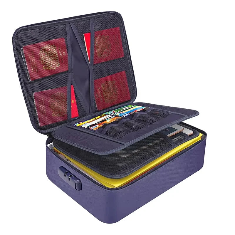 Document Organizer Bag Fire-Resistant Waterproof