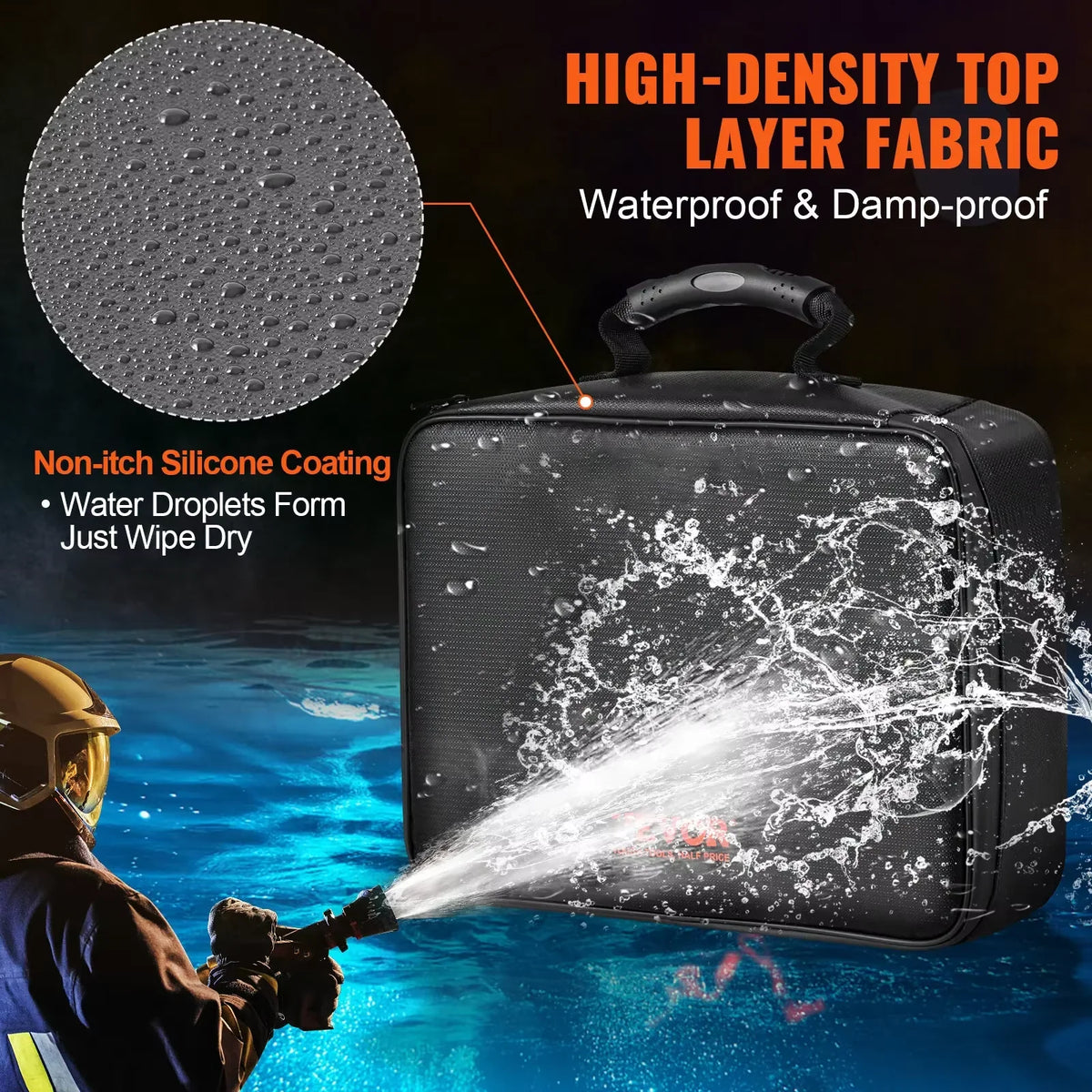 Document Organizer Bag Fire-Resistant Waterproof