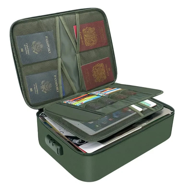 Document Organizer Bag Fire-Resistant Waterproof