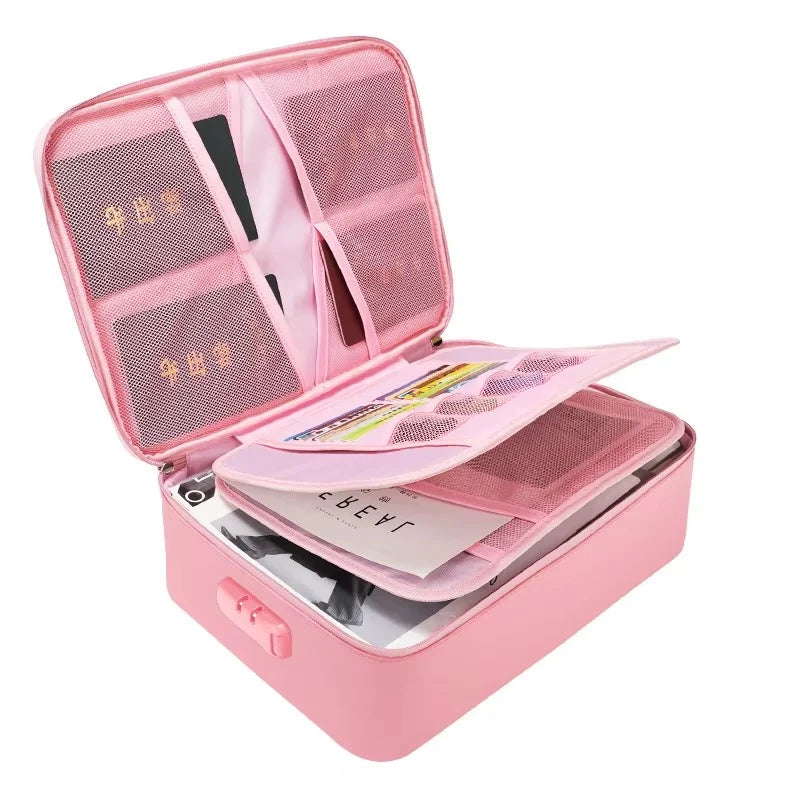 Document Organizer Bag Fire-Resistant Waterproof