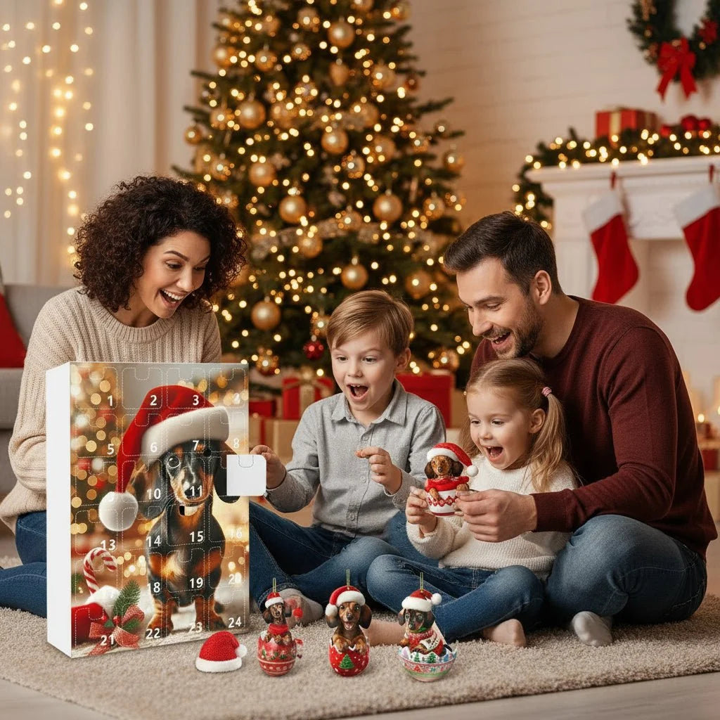 Dog Advent Calendar Dachshund-Themed 24 Daily Surprises