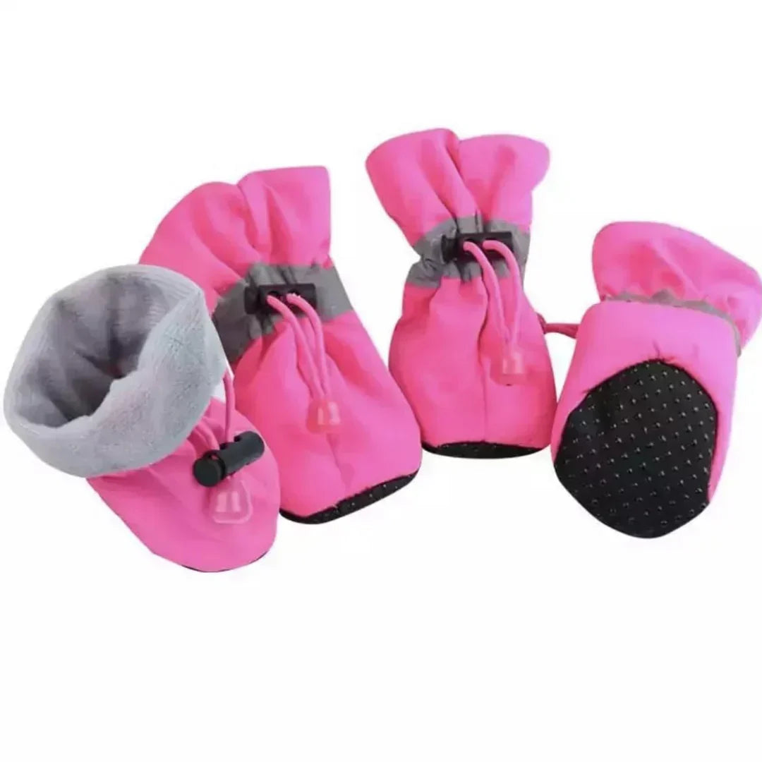Dog Boots Textured Grip Sole Water-Resistant Set of 4