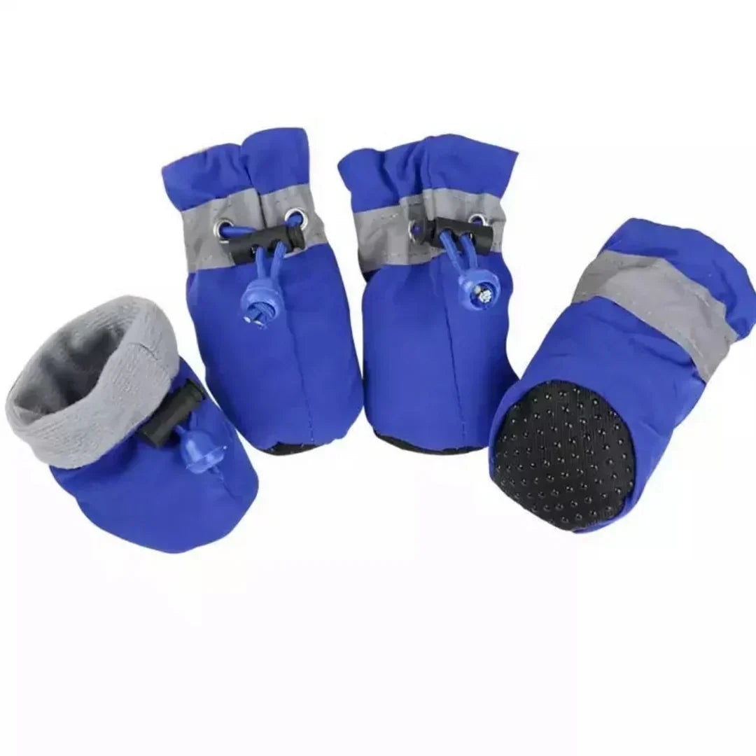 Dog Boots Textured Grip Sole Water-Resistant Set of 4