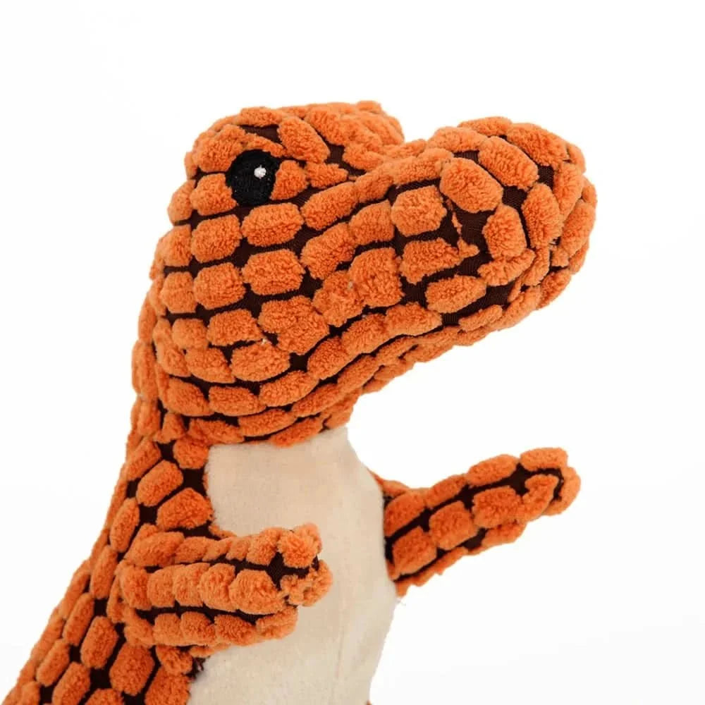 Dog Chew Toy Dinosaur Shape Durable Rubber for Strong Chewers