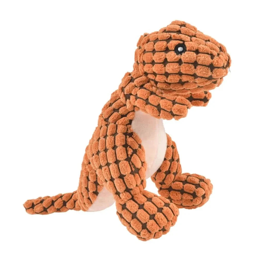Dog Chew Toy Dinosaur Shape Durable Rubber for Strong Chewers