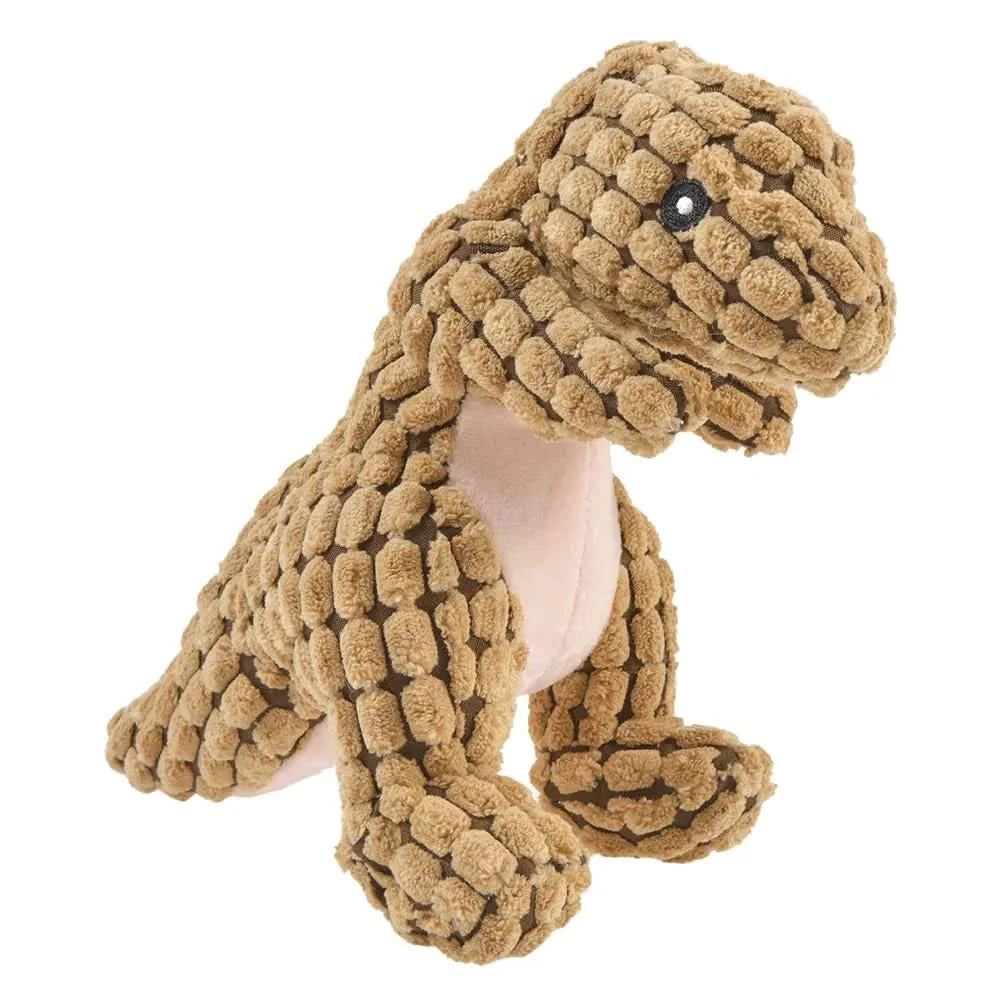 Dog Chew Toy Dinosaur Shape Durable Rubber for Strong Chewers