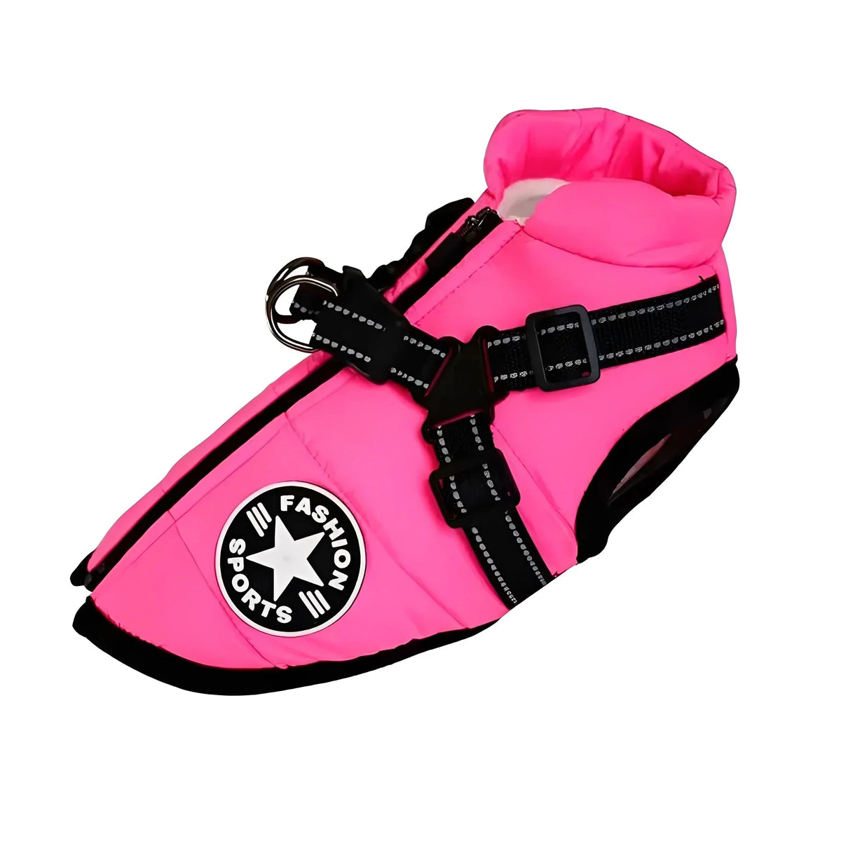 Dog Coat Padded Soft-Lined with Integrated Harness
