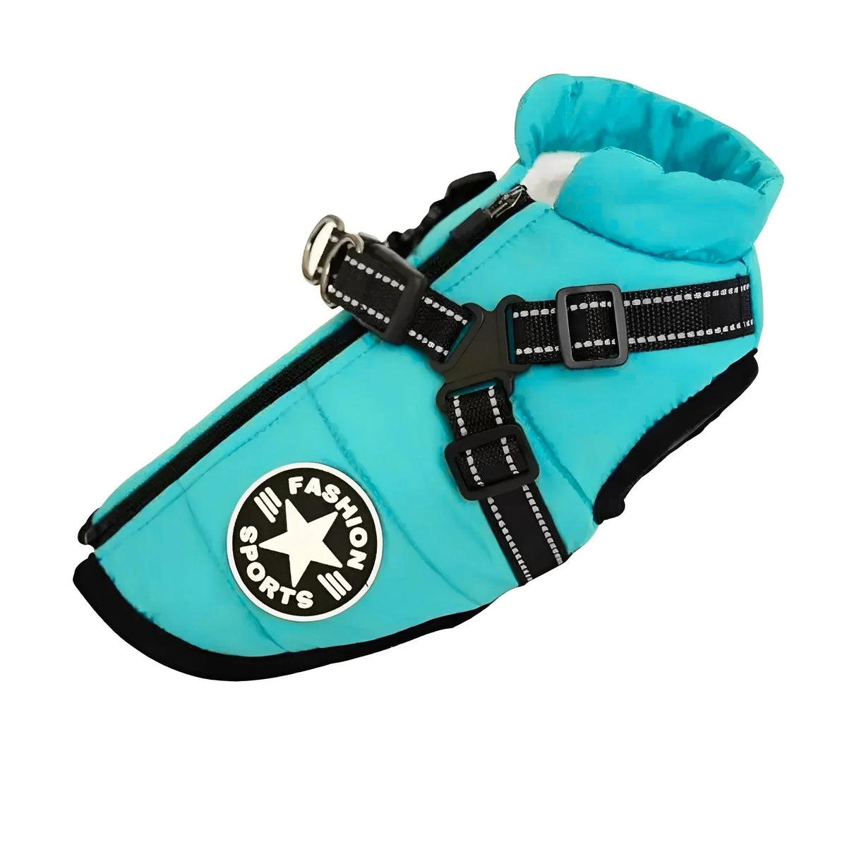 Dog Coat Padded Soft-Lined with Integrated Harness