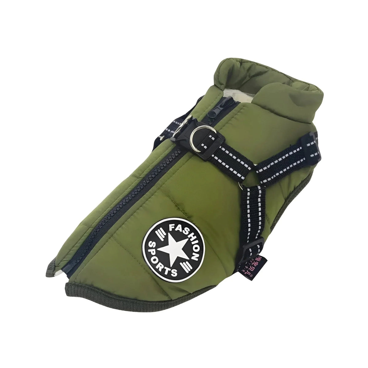 Dog Coat Padded Soft-Lined with Integrated Harness