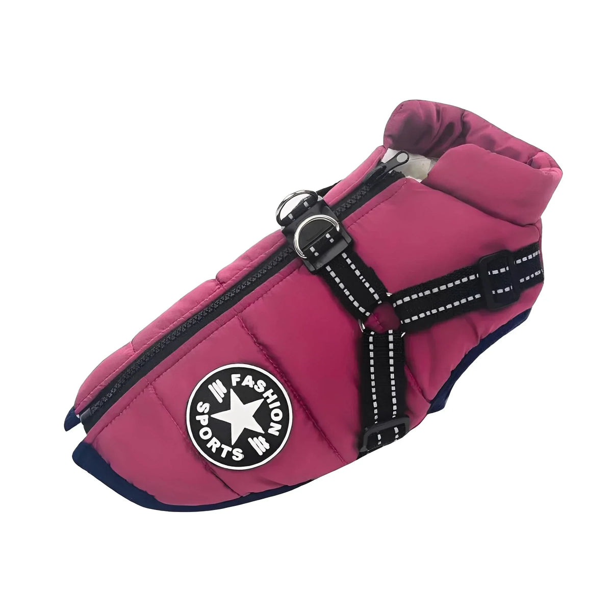 Dog Coat Padded Soft-Lined with Integrated Harness