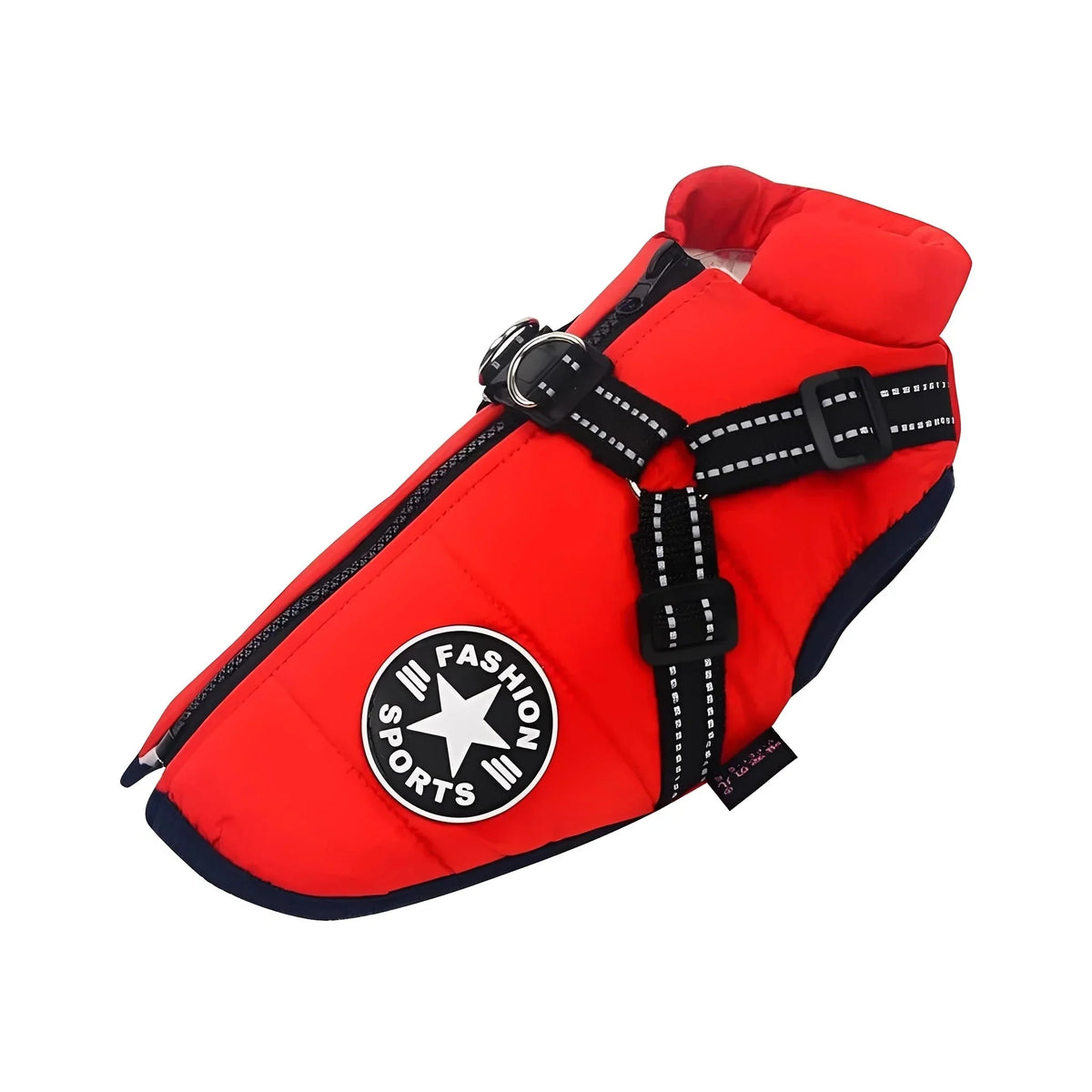 Dog Coat Padded Soft-Lined with Integrated Harness