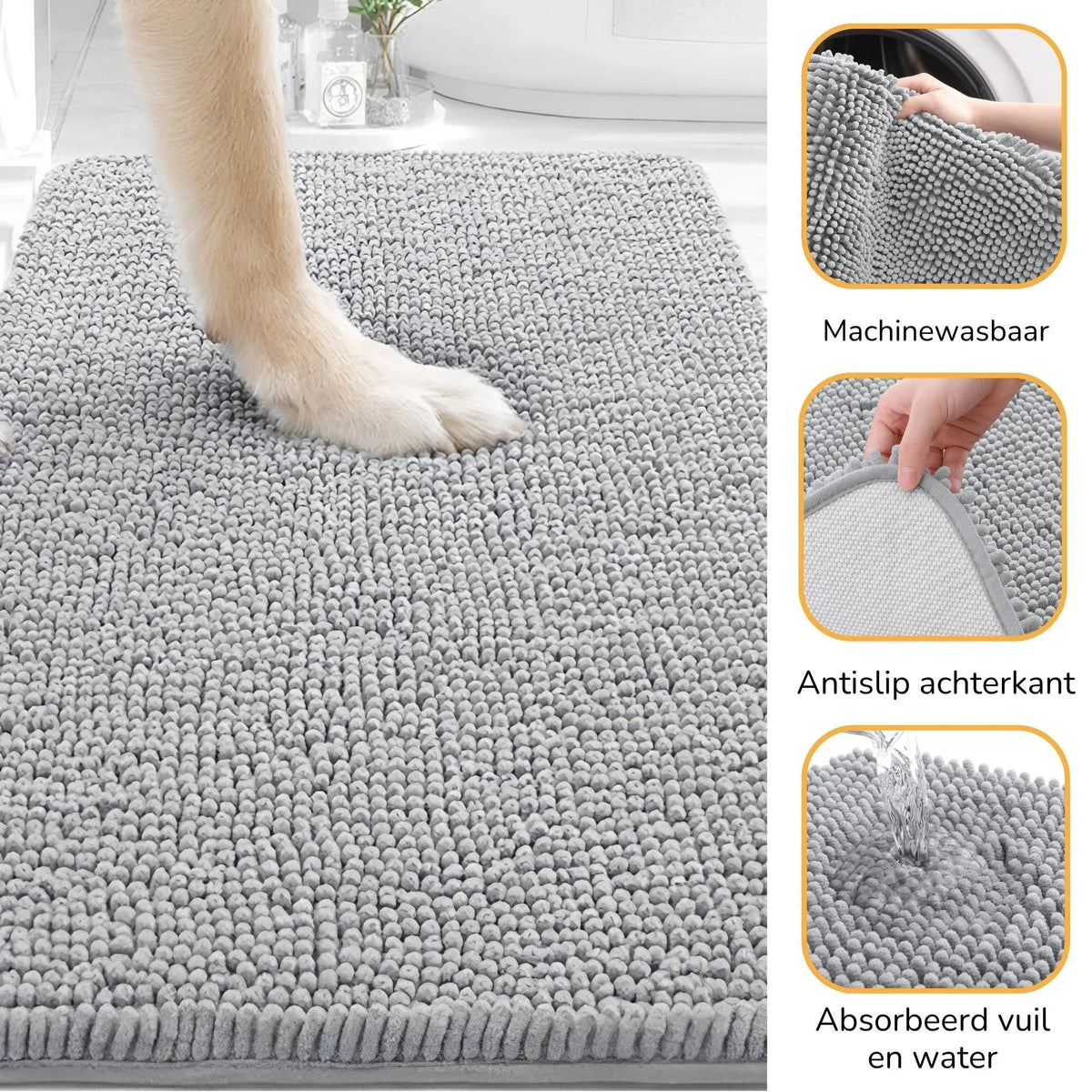 Dog Door Mat Absorbent Non-Slip Surface