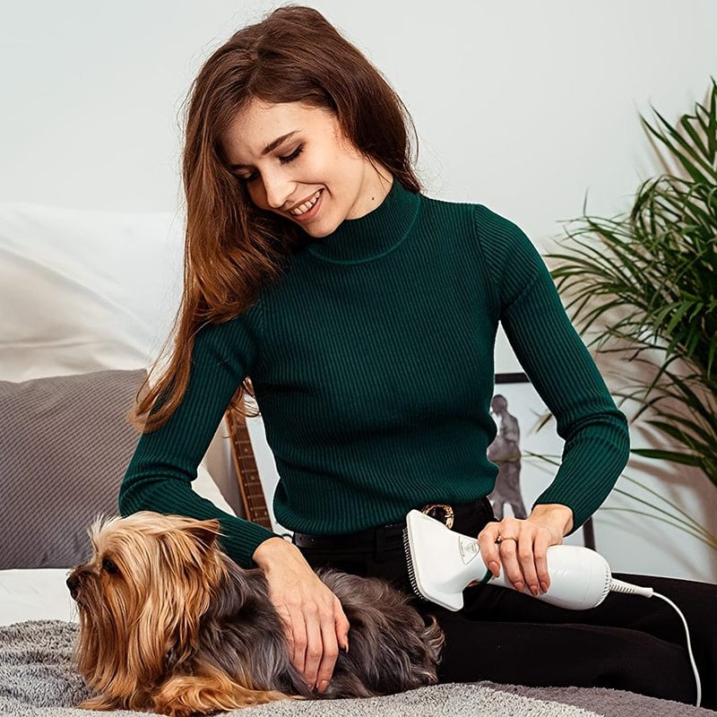 Dog Hair Dryer Brush 2-in-1 Quiet Drying & Detangling