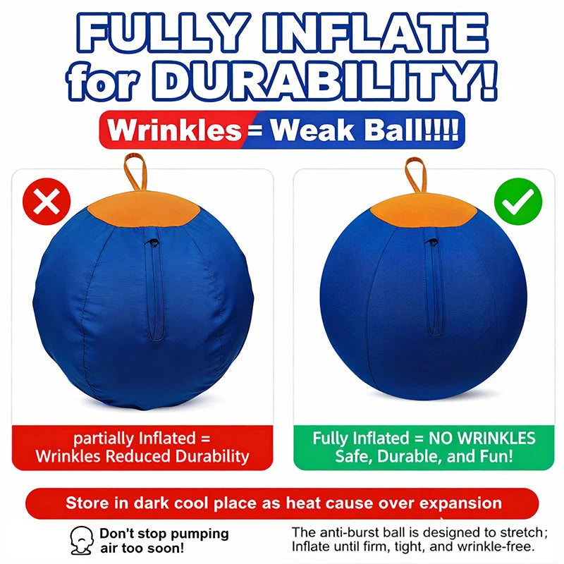 Dog Herding Ball Puncture-Resistant Cover with Pump