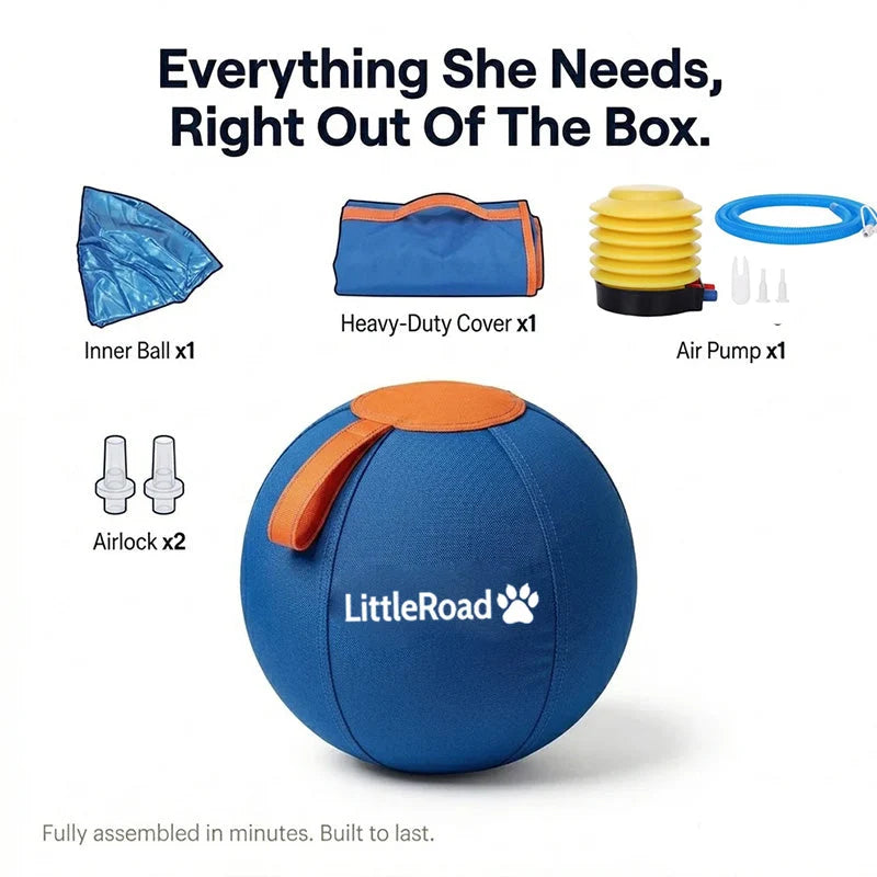 Dog Herding Ball Puncture-Resistant Cover with Pump