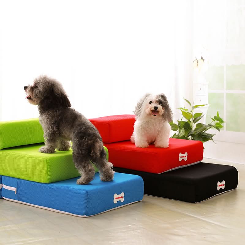 Dog Stairs Two-Step Padded Non-Slip Washable Cover