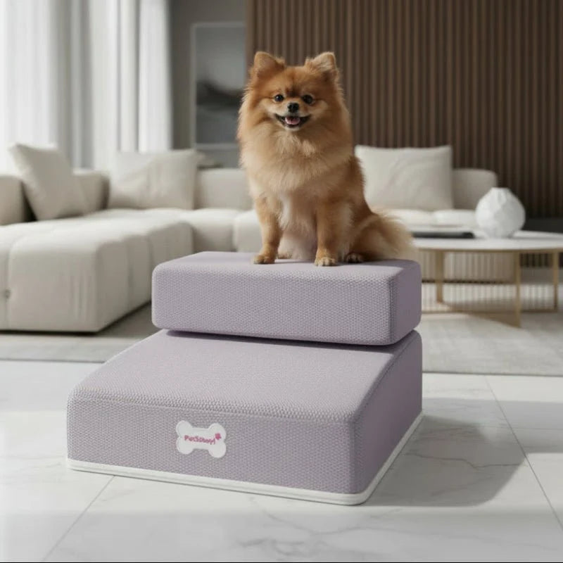 Dog Stairs Two-Step Padded Non-Slip Washable Cover