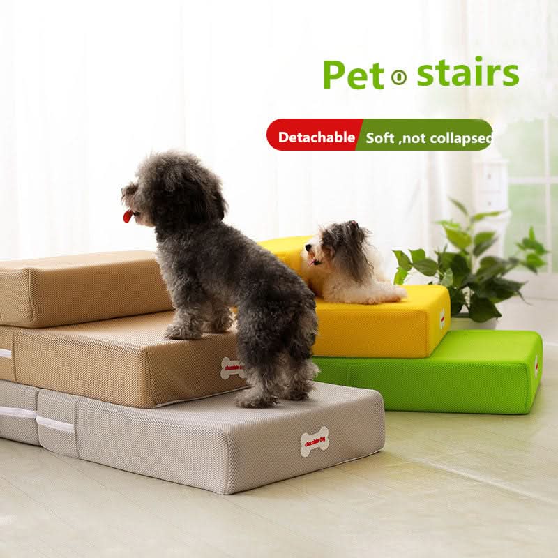 Dog Stairs Two-Step Padded Non-Slip Washable Cover