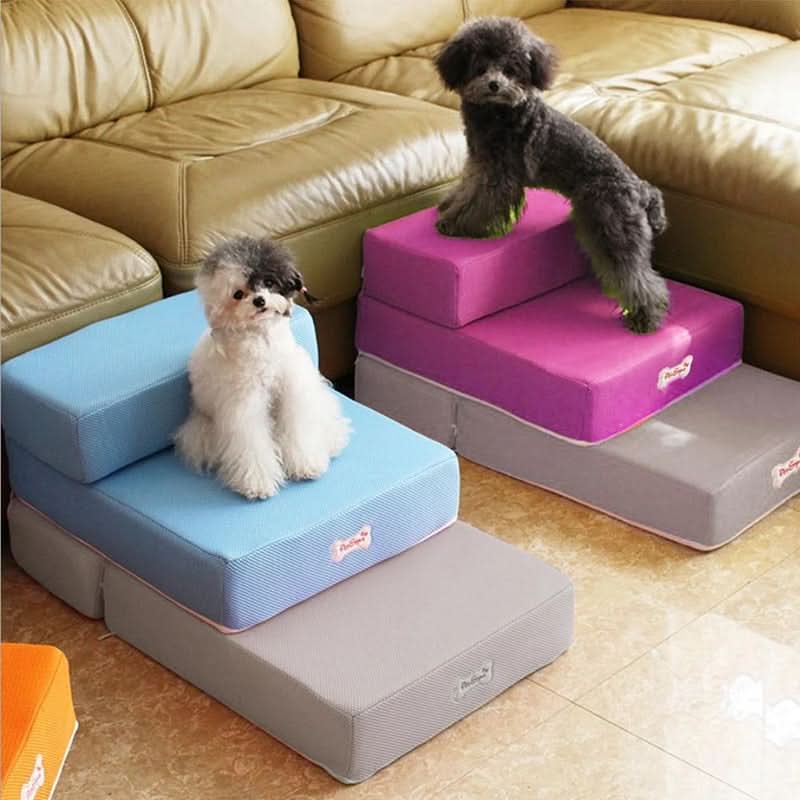 Dog Stairs Two-Step Padded Non-Slip Washable Cover