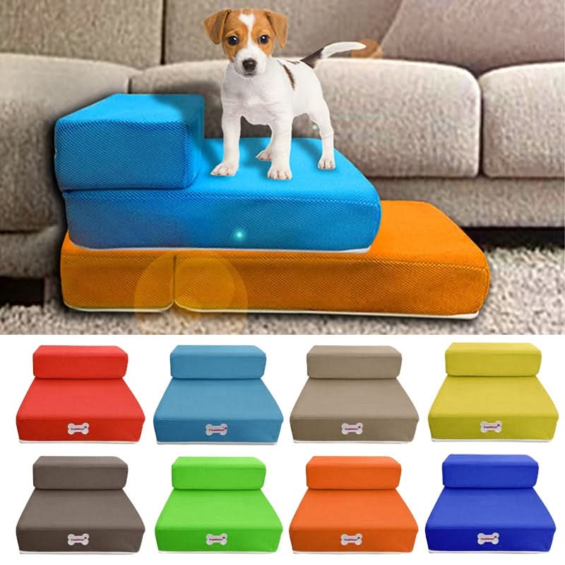 Dog Stairs Two-Step Padded Non-Slip Washable Cover