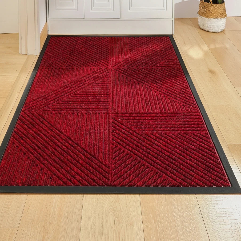 Door Mat Heavy-Duty Rubber Non-Slip Indoor & Outdoor