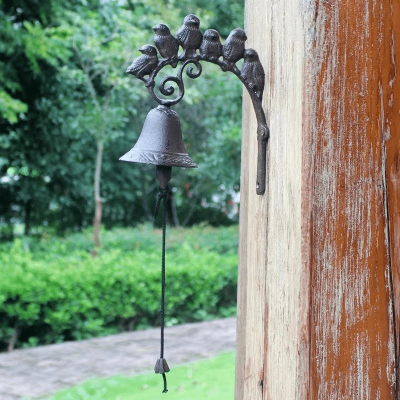 Doorbell Cast Iron Manual Mechanical Chime Non-Electric