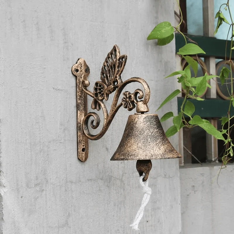 Doorbell Cast Iron Manual Mechanical Chime Non-Electric