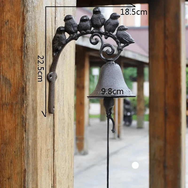 Doorbell Cast Iron Manual Mechanical Chime Non-Electric