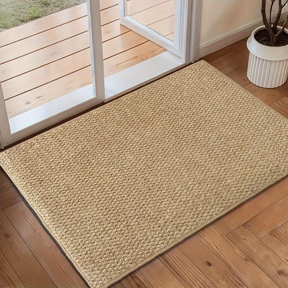 Doormat Jute-Look Dirt & Moisture Absorbent Non-Slip Backing