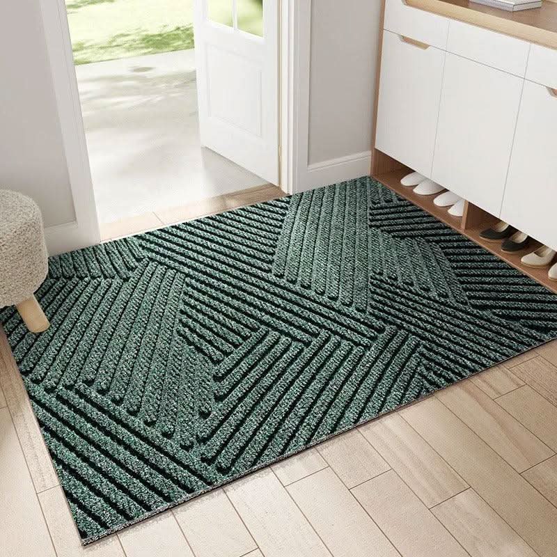 Doormat Sand-Trapping Design Non-Slip Backing Easy-Clean Fabric