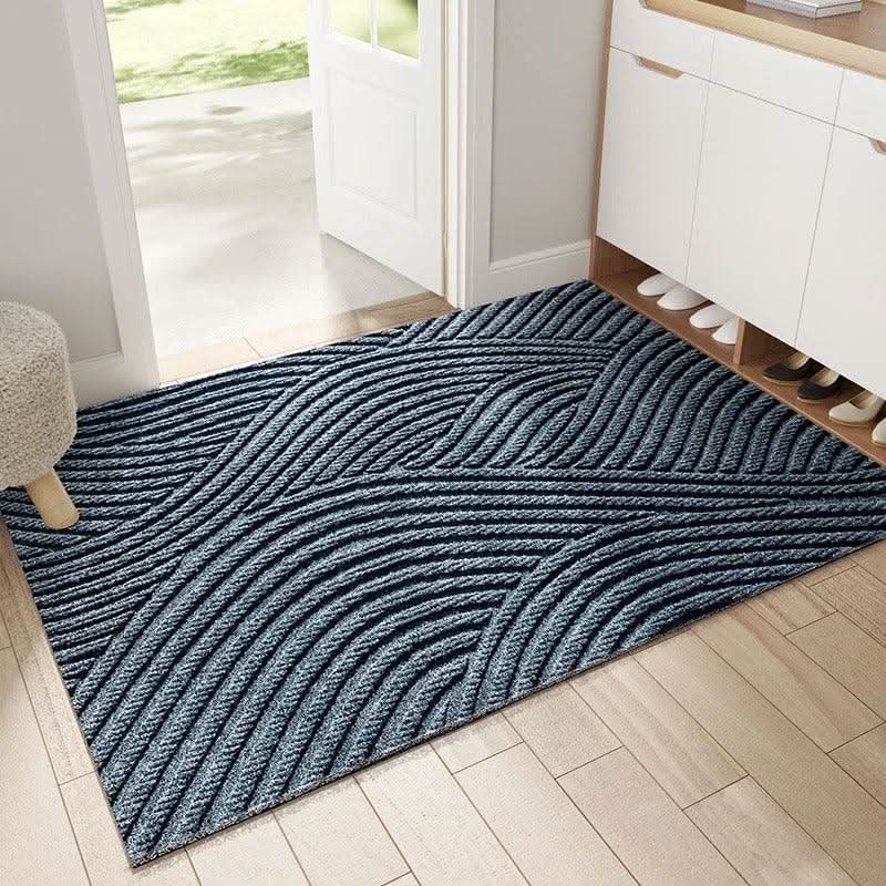 Doormat Sand-Trapping Design Non-Slip Backing Easy-Clean Fabric