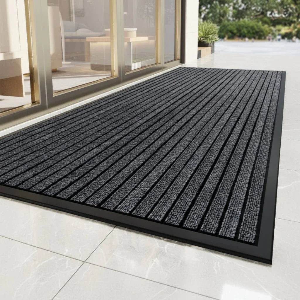 Doormat Striped Dirt-Trapping Non-Slip Backing