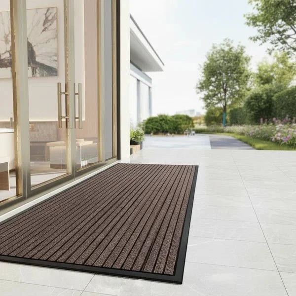 Doormat Striped Dirt-Trapping Non-Slip Backing