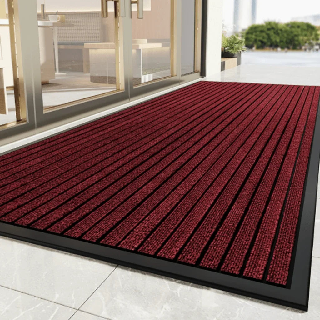 Doormat Striped Dirt-Trapping Non-Slip Backing