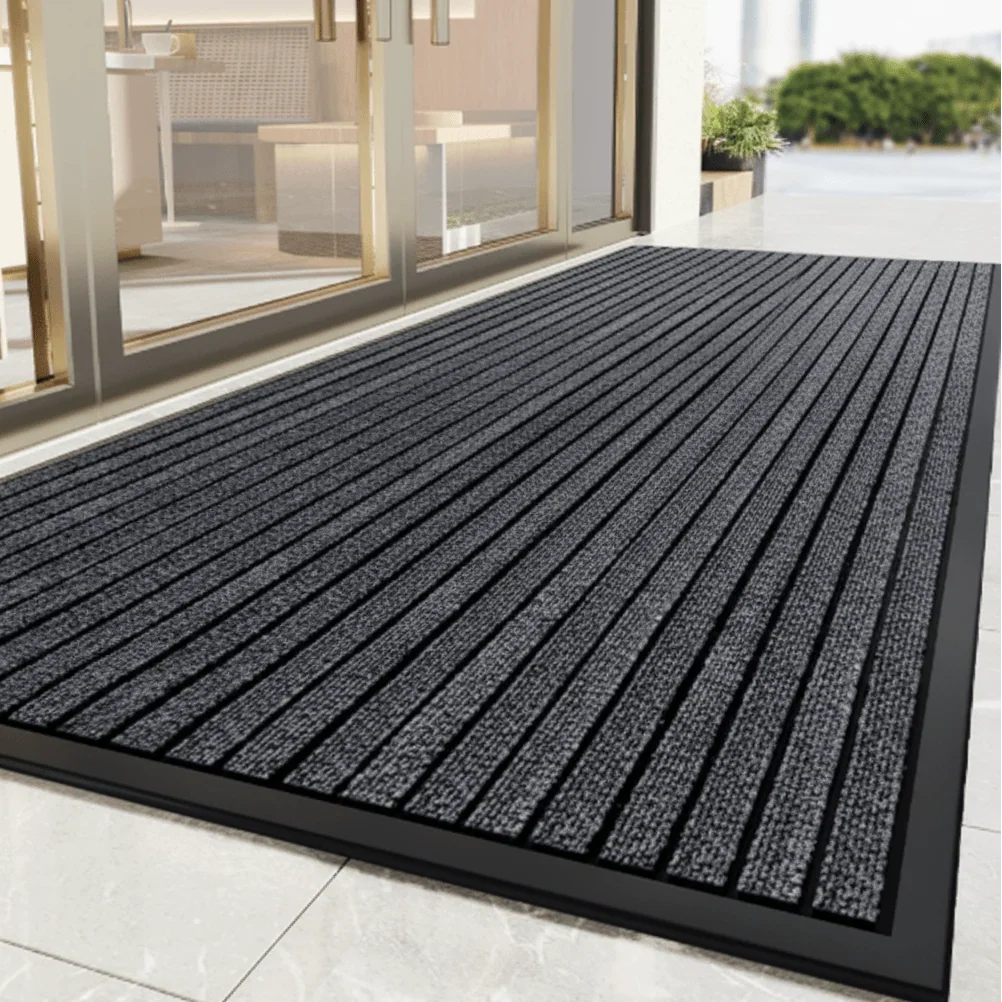 Doormat Striped Dirt-Trapping Non-Slip Backing