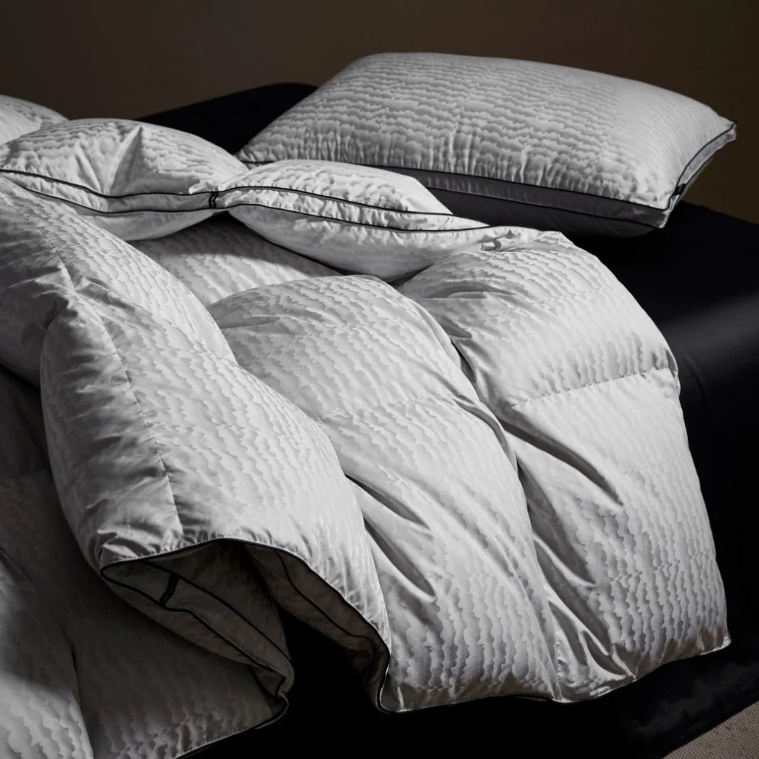 Duvet Goose & Duck Down Breathable Check Quilted All-Season Comfort