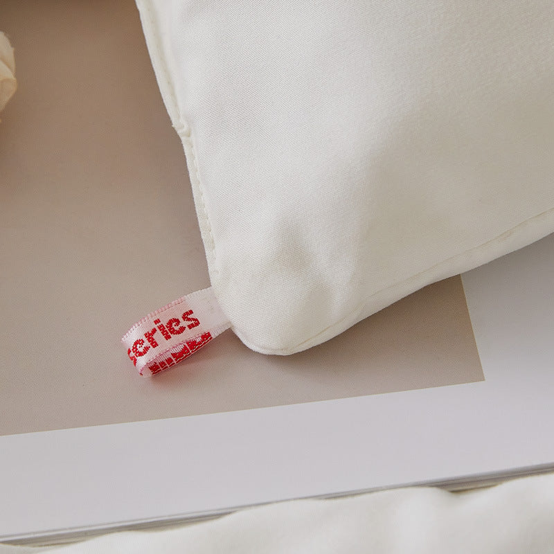 Duvet Soy Fiber Filling Washed Cotton Cover All-Season Breathable Light Warmth