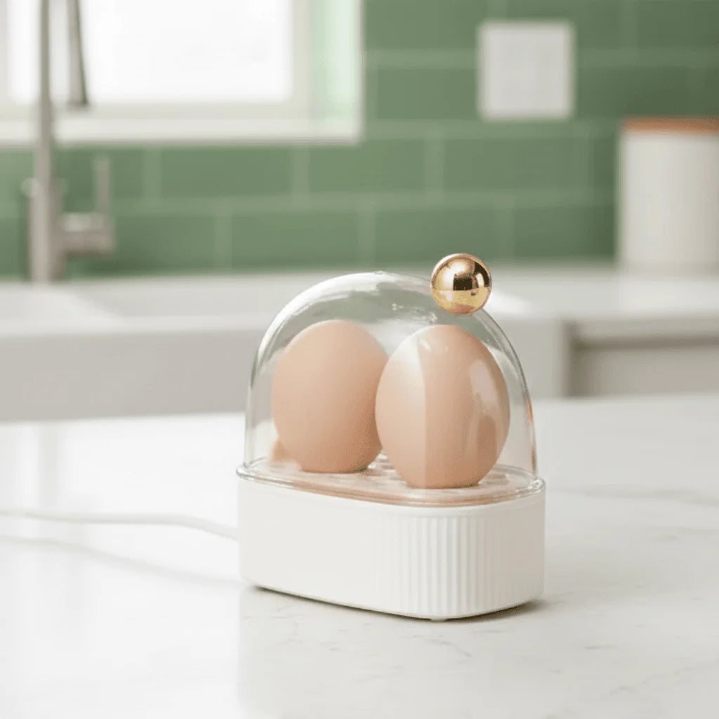 Egg Cooker & Poacher Three Heat Settings Two-Egg Capacity