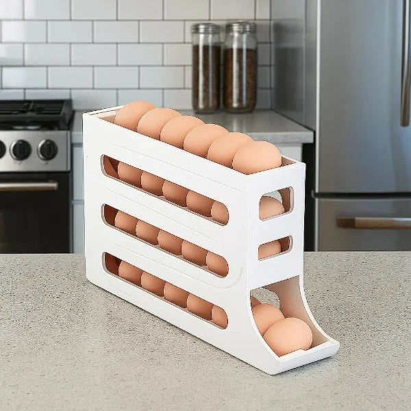 Egg Storage Box Automatic Rolling 30-Egg Capacity