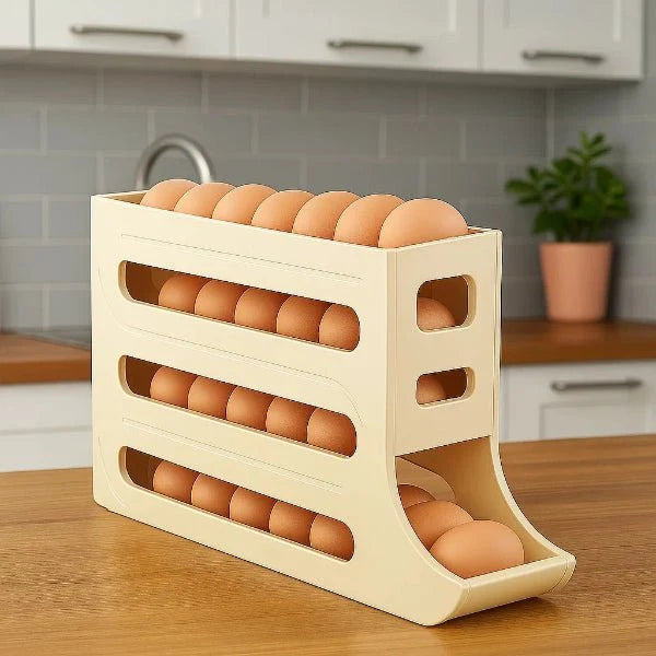 Egg Storage Box Automatic Rolling 30-Egg Capacity