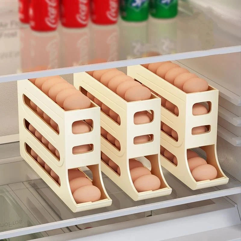 Egg Storage Box Automatic Rolling 30-Egg Capacity