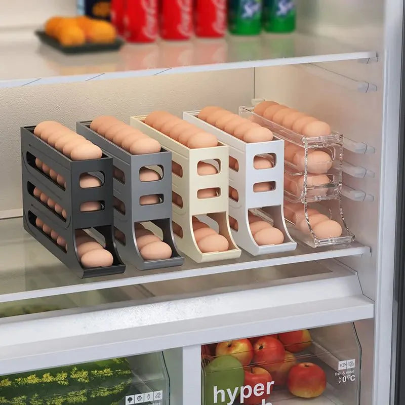 Egg Storage Box Automatic Rolling 30-Egg Capacity