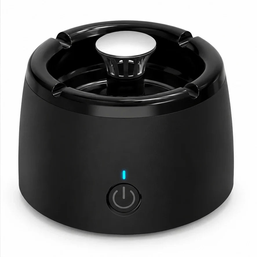 Electric Ashtray Activated Carbon Filter Rechargeable Design