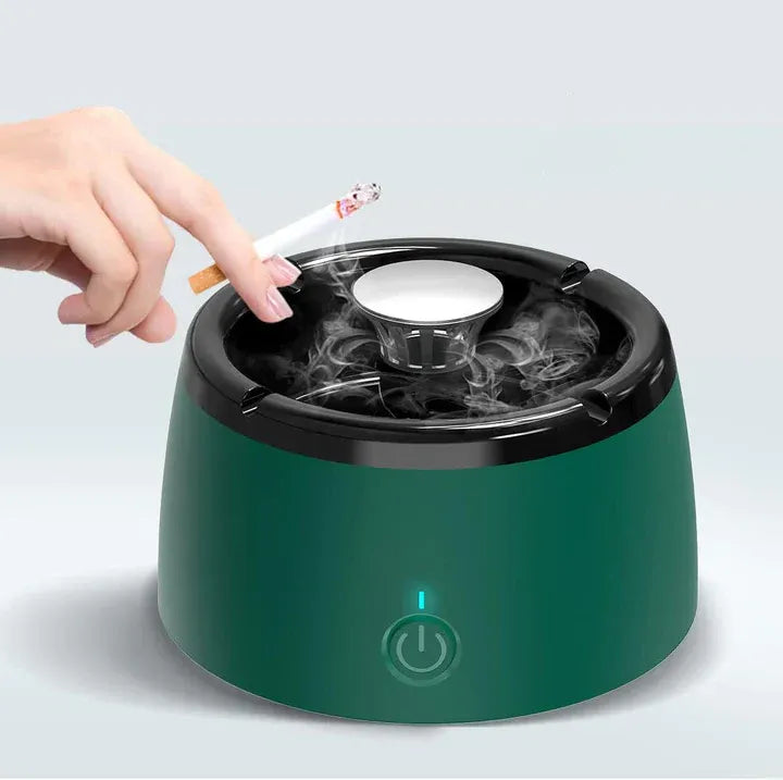 Electric Ashtray Activated Carbon Filter Rechargeable Design