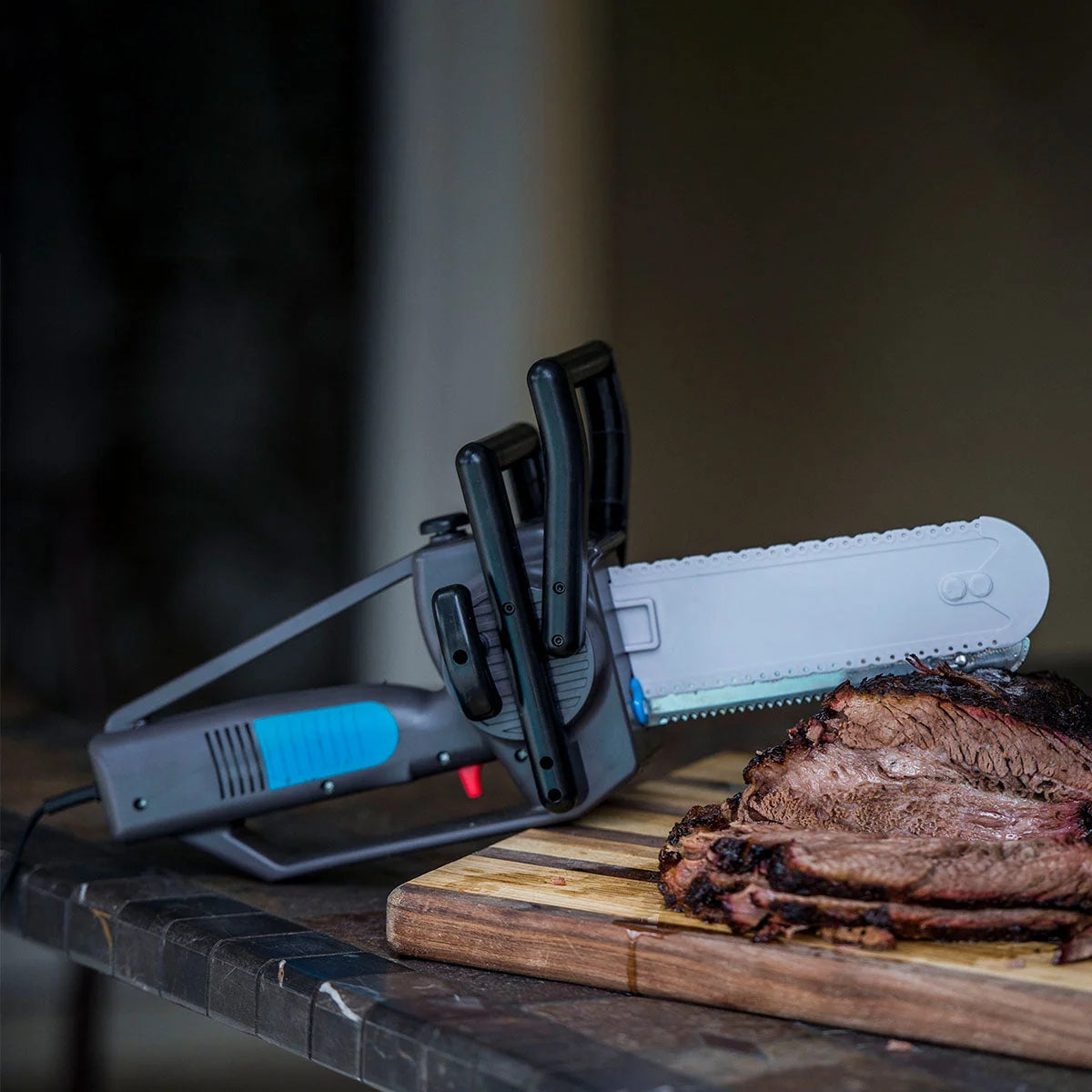 Electric Carving Knife 100W Stainless Steel Blades Removable Safety Guard