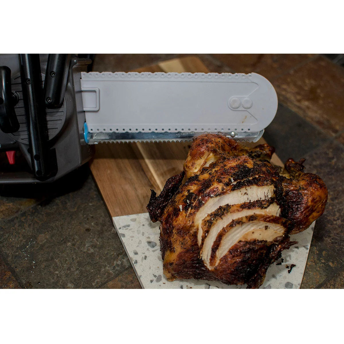 Electric Carving Knife 100W Stainless Steel Blades Removable Safety Guard