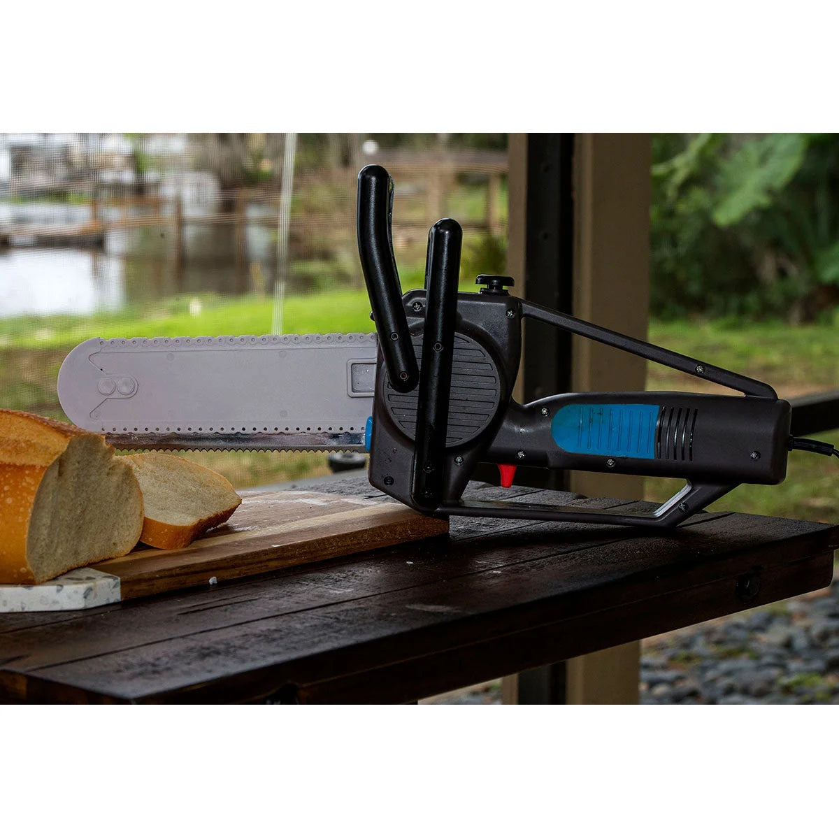 Electric Carving Knife 100W Stainless Steel Blades Removable Safety Guard